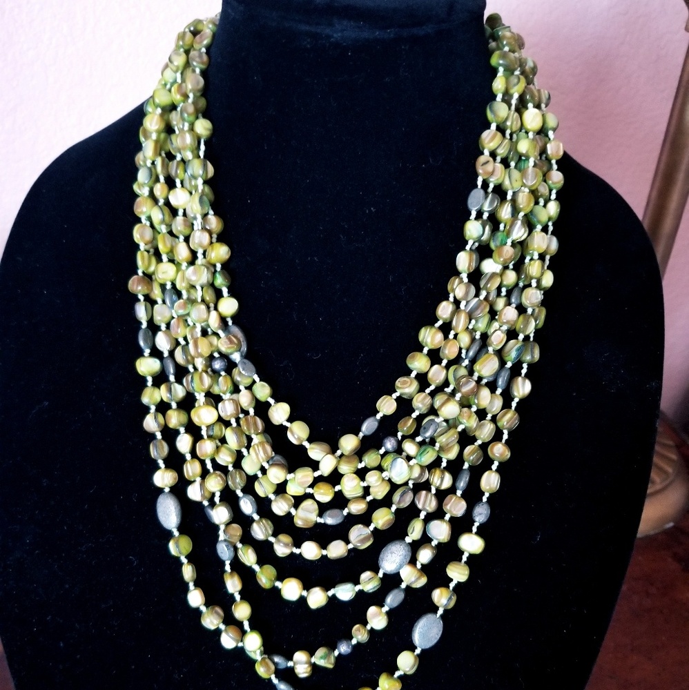 Silpada Green Cascade Necklace